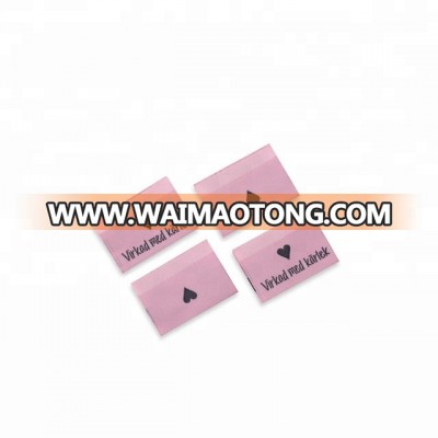 Custom cheap damask woven clothing label for woven labels clothing