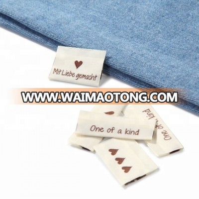 customized woven label for men's shirt