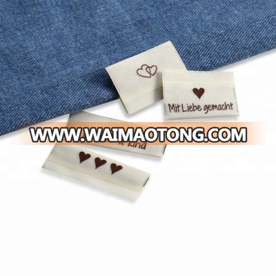 custom cheap shoe woven labels cloth label