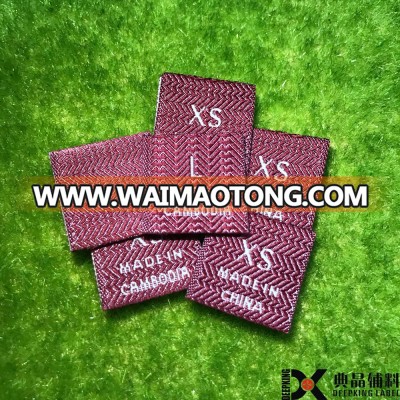 Good quality Customized Cheap Woven brand Labels for clothing Used to Hat