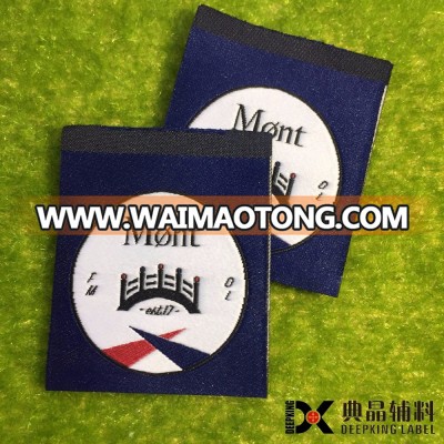 Guangzhou cheap custom clothing black price woven label