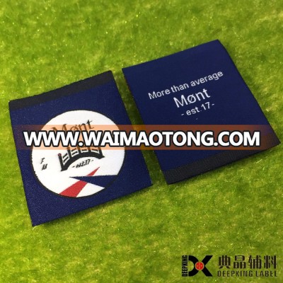 High quality custom brand garment woven labels with logo for textile products