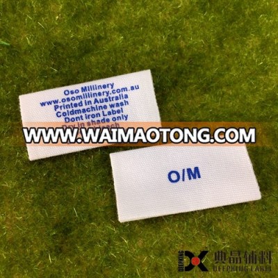 High Quality Colorful Clothes Custom Woven Label for Accessory